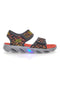 Skechers Hypno Splash Sun Sonic Sandalen in Schwarz und Orange