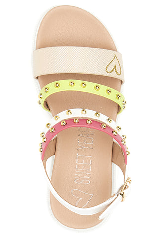 Flache Sandalen von Sweet Years 8271 Mehrfarbig