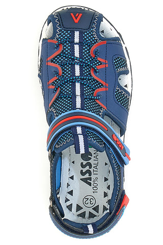 Halboffene Sandalen Asso 15002 Blau