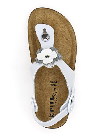 Sandali Pitt Kids 45264 Bianco