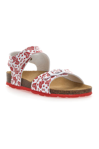 Pitt Kinder Sandalen 45289CO Rot/Weiß