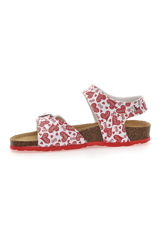 Pitt Kinder Sandalen 45289CO Rot/Weiß