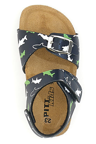 Sandali Pitt Kids 47327 Navy Squali