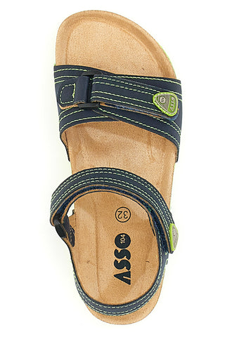 Sandali Asso 15024 Blu e Verdi