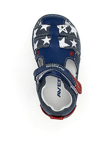 Halboffene Sandalen Averis 3483 Blau