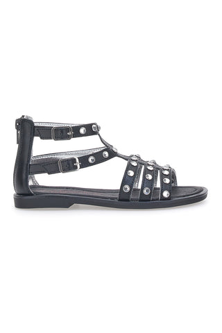 Flache Laura Biagiotti Sandalen 14868 Schwarz
