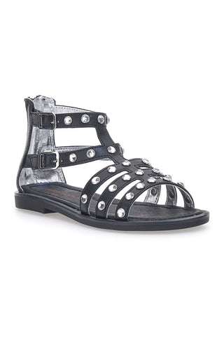 Flache Laura Biagiotti Sandalen 14868 Schwarz
