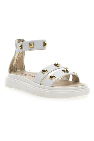 Sandali Laura Biagiotti 8415 Bianchi con Borchie