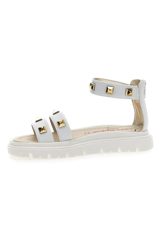 Sandali Laura Biagiotti 8415 Bianchi con Borchie