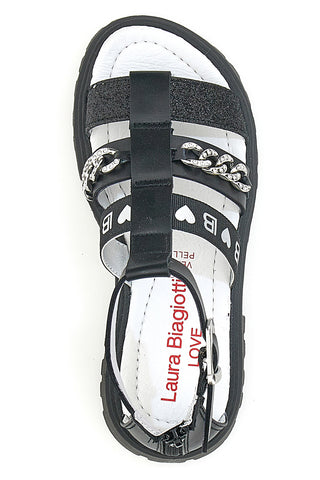 Laura Biagiotti Plateausandalen 8445 Schwarz