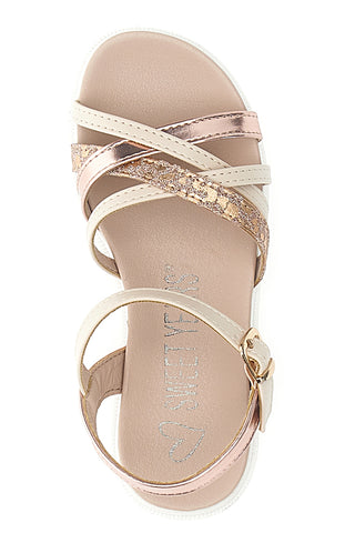 Goldene Sandale mit SWEET YEARS 8360-Riemen