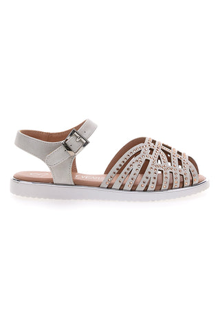 Weiße Sandalen mit Glitzer SWEET YEARS 0497