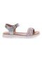 Silberne Sandalen mit Riemen und weicher Sohle SWEET YEARS 0377