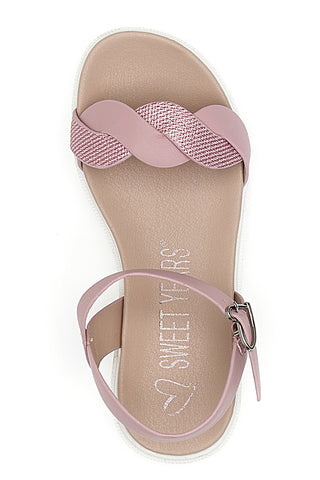 Rosa Sandalen mit Riemen SWEET YEARS 0242