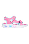 Sandalen mit rosa Lichtern Skechers Sola Glow Sandale