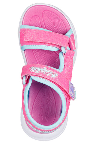 Sandalen mit rosa Lichtern Skechers Sola Glow Sandale