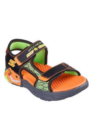 Skechers Creature-Splash Orangefarbene Sandalen für Kinder