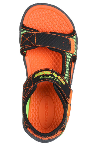 Skechers Creature-Splash Orangefarbene Sandalen für Kinder