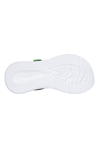 Schwarze Sandalen mit Lichtern für Kinder Skechers Sola Glow Sandale