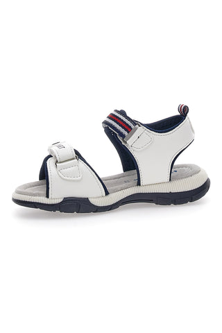 Weiße Sandalen mit Klettverschluss Superga 63278