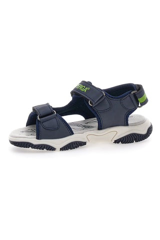 Blaue und grüne Sandalen mit Klettbändern Superga 63479