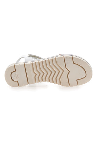 Weiße Sandalen mit Schmetterlingen Laura Biagiotti 8466