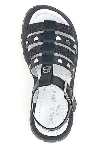 Sandali Neri con suola Carrarmato Laura Biagiotti 9021