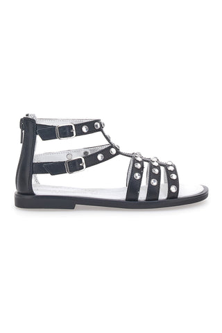 Sandali Neri con Strass Laura Biagiotti 9034