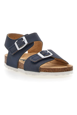Blaue Sandalen mit verstellbaren Riemen Asso 15046