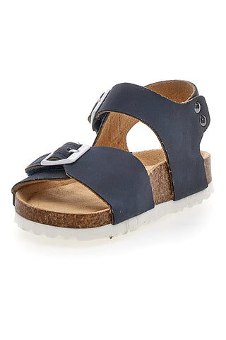 Blaue Sandalen mit verstellbaren Riemen Asso 15046