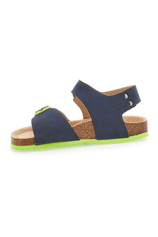 Blaue Sandalen mit Schnallen Asso 16210
