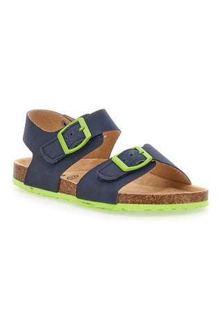 Blaue Sandalen mit Klettverschluss ASSO 16210