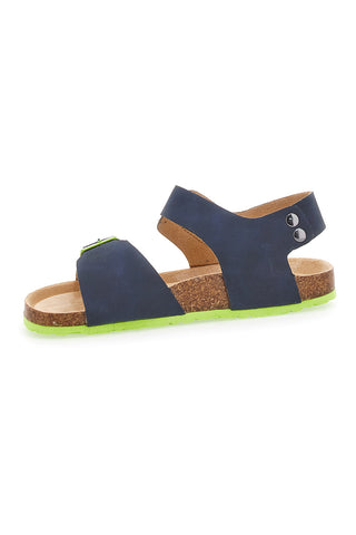 Blaue Sandalen mit Klettverschluss ASSO 16210