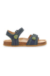 Blaue Sandalen mit Klettverschluss ASSO 64135
