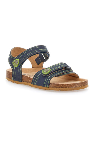 Blaue Sandalen mit Klettverschluss ASSO 64135