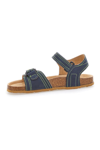 Blaue Sandalen mit Klettverschluss ASSO 64135