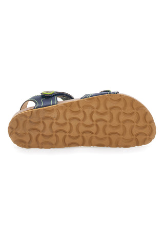 Blaue Sandalen mit Klettverschluss ASSO 64135
