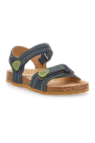 Blaue und grüne Freizeitsandalen für Kinder Asso 64135