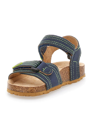 Blaue und grüne Freizeitsandalen für Kinder Asso 64135
