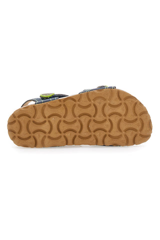 Blaue und grüne Freizeitsandalen für Kinder Asso 64135