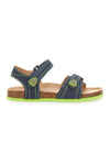 Lässige blaue und grüne Sandalen für Kinder Asso 13569