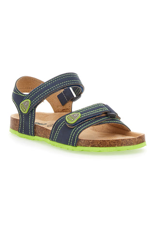 Lässige blaue und grüne Sandalen für Kinder Asso 13569