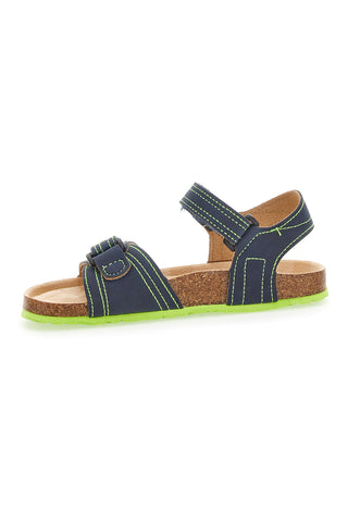 Lässige blaue und grüne Sandalen für Kinder Asso 13569