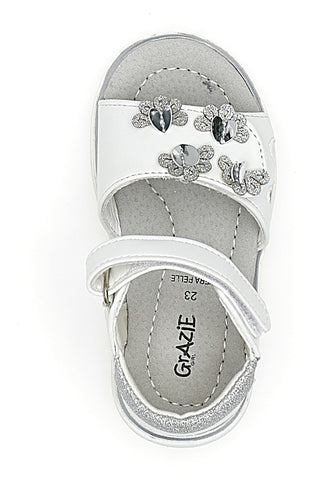 Elegante weiße Sandalen für Mädchen Grazie Girl 200712