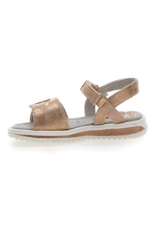Bronzefarbene Sandalen mit Riemen Grazie Girl 218655