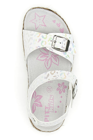Pitt Kids Weiße Riemchensandalen 14452