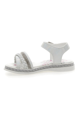 Sandali con Strass Bianchi Grazie Girl 14327
