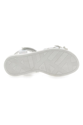 Weiße Sandalen mit Blumen Grazie Girl 14339