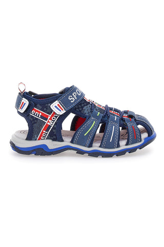 Sandali Fisherman Blu Con Strappo In Velcro Pitt Kids 14116