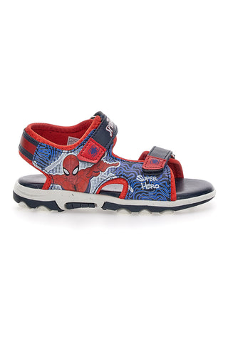 Sandali Blue e Rossi Con Strappi In Velcro Spiderman 15301